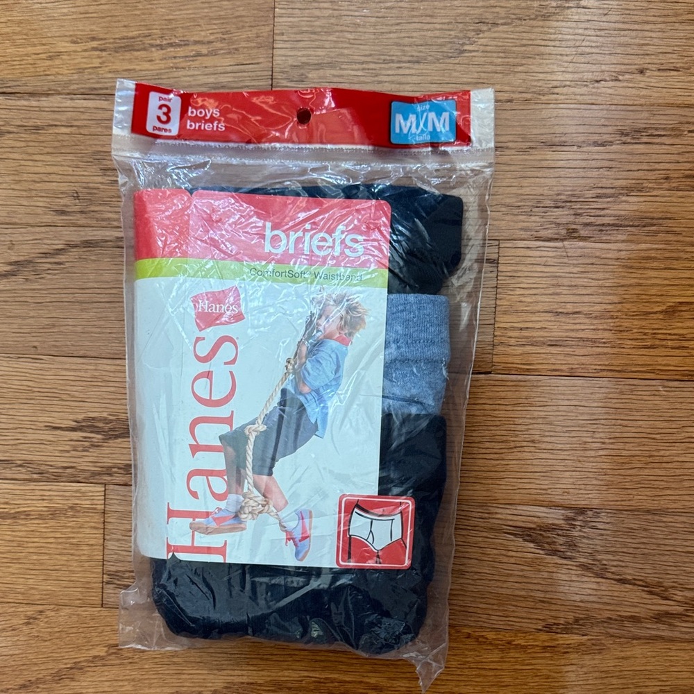 Hanes Boys' Briefs - Red, Light Blue, Black